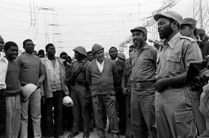 Samora on Cahora Bassa site