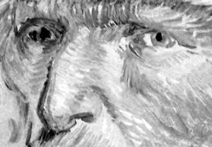 Vincent van Gogh, "Self-Portrait" (detail). Paris, France