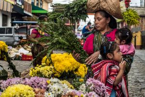 Woman Buying Flowers