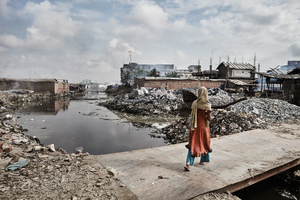 Hazaribagh District. Dhaka, Bangladesh.