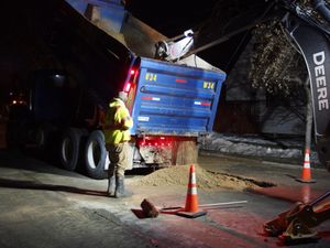 annual street repair, East Johnson St, Madison, WI, 2021,