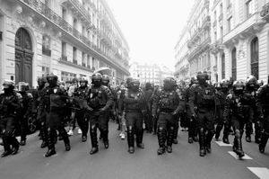 Anti-vaccine pass and Yellow Vests protest