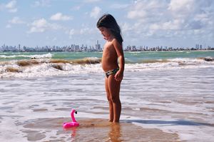 At the beach