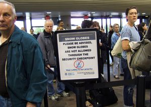 TSA checkpoint, LaGuardia Airport, NYC, 2010,