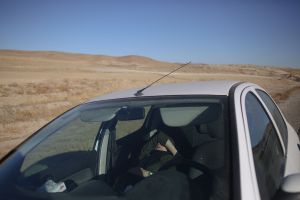 Most of the time the only place we had to rest during our trip was inside the car