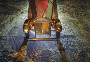 Some of Julius van der Wat's collection of vintage car models.