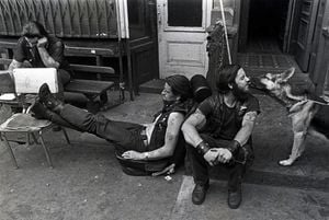 Hanging Out In Front of Clubhouse