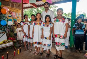 Hanal Pixan celebration at the local elementary school