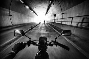 On the Road through a tunnel