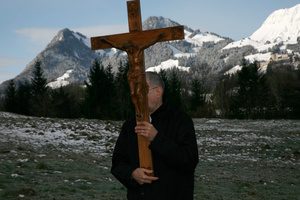 Way of the Cross on Good FridayChemin de la Croix, Vendredi Saint; Broc, Gruyère