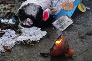 End of the day and festival